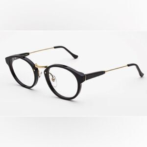 RetroSuperFuture Panama Black and Gold Glasses